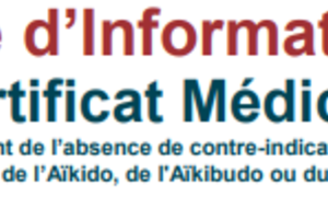 Info Certificat Médical Aikibudo